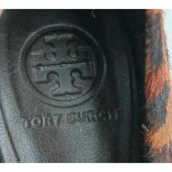 Tory Burch Camille Leopard Calf Hair Platform High Heel Pump 7M Dustbag - Picture 4 of 14
